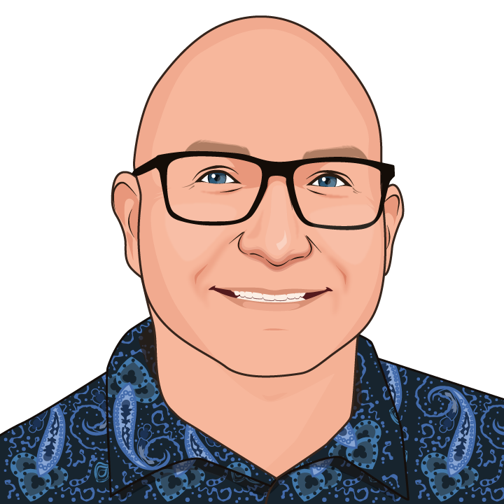 Portrait illustration of David Wallace, PhD, Founder and Chief Scientist of MultiLucent Corp